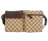 GG Belt Bag, &pound;350, Handbags, Brown, Canvas, Front view